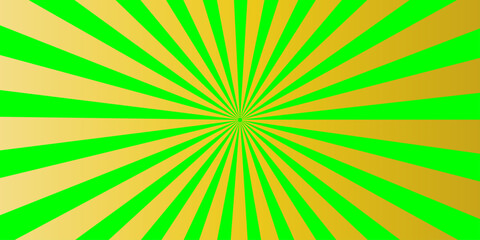 Obraz premium Vibrant retro sunburst background featuring a nostalgic aesthetic with stylized rays extending from a central point to create an energetic vintage wallpaper design