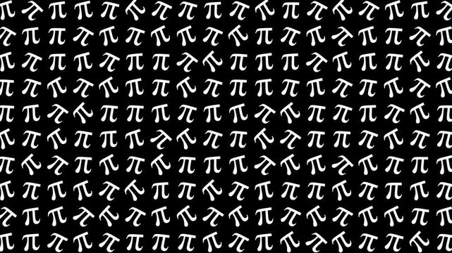 Pi symbol mathematical science pattern abstract seamless ideal for pi day, educational content, scientific presentations, or tech backgrounds.