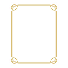 gold border frame vector.eps