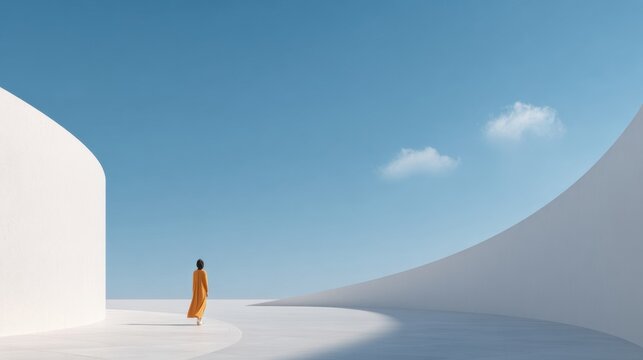 illustration of back view of unrecognizable person