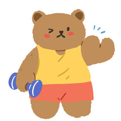 Fitness Kawaii Bear