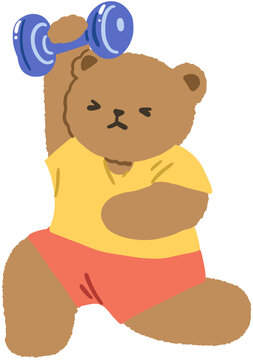 Fitness Kawaii Bear