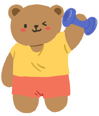 Fitness Kawaii Bear