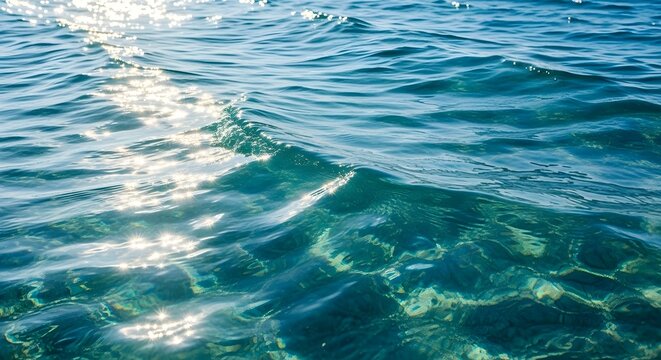Crystal Clear Blue Ocean Water Texture Wallpaper Jpeg Image.