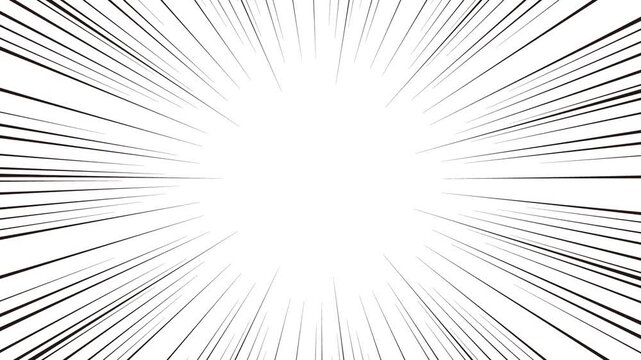注目を集める集中線・放射線