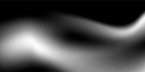 Black and white grainy background, noise texture, grunge, gradient, banner, header, abstract. © Faisol