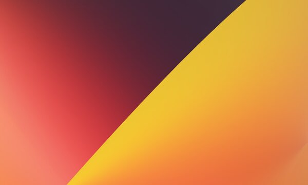 Abstract geometric background featuring a sharp diagonal split between dark magenta-to-red gradients and bright yellow-to-orange warm tones.