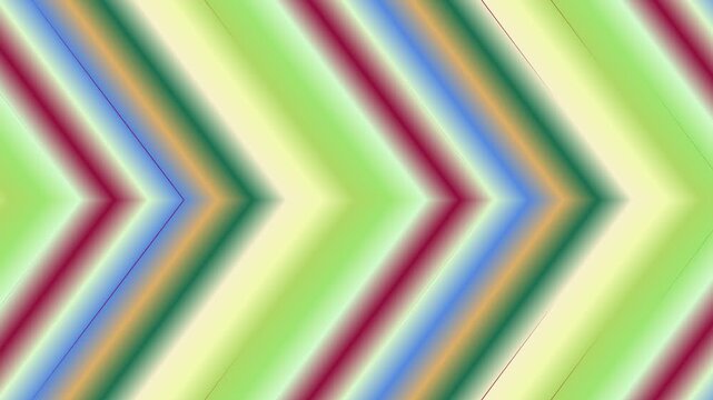 Abstract Arrow Background with Smooth Gradient Transition in Green, Yellow, Blue, and Burgundy Tones