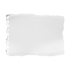 Obraz premium A blank sheet of paper ready for writing or drawing on a white background isolated on transparent background