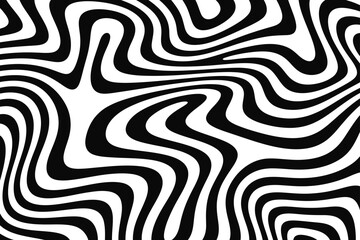 Vector of abstract wavy lines and shapes
