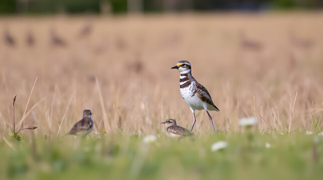 Killdeer in a  Field