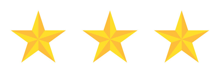 Obraz premium Five stars customer product rating review flat icon for apps and websites