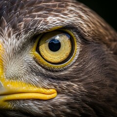 Close-up of Eagles Eye and Beak.
