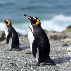 Obraz premium Gelbaugenpinguin (Megadyptes antipodes) in Neuseeland