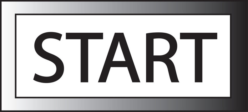 start sign icon illustration vector file 