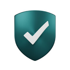 Security Brushed Metal Shield, isolated on a transparent background