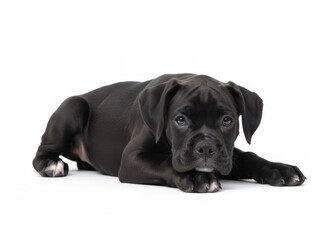 A playful French Bulldog puppy sitting upright with large ears on a plain background from a front viewpoint