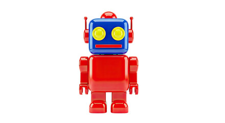 Red and Blue Toy Robot