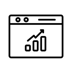 Vector multi color icon for Traffic growth