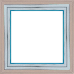 Heller quadratischer freigestellter Bilderrahmen	
