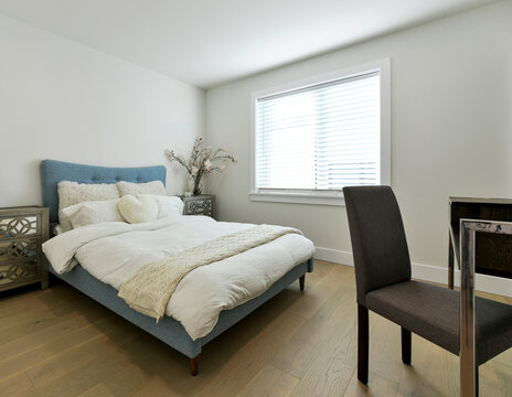 Modern residential bedroom interior