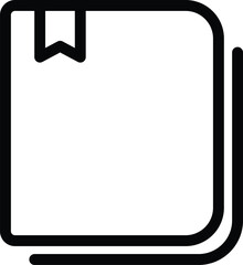 Book with bookmark for reading