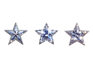 Obraz premium “Luxury Diamond Star Jewel Sticker Isolated on Transparent Background”