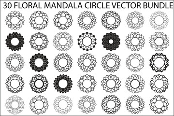 Floral Mandala Circle Bundle
