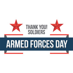 Patriotic Armed Forces Day Vector Design.