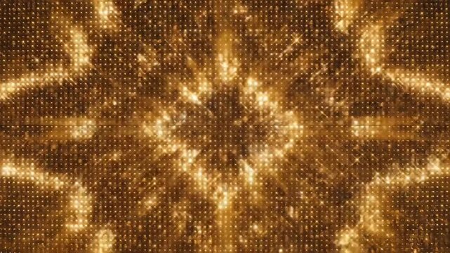 golden diamond led light abstract background, stage, event, concert