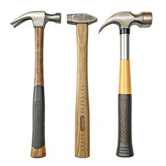 set of hammer ,isolated on transparent png