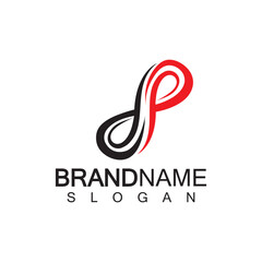 Fototapeta premium DP, PD, infinity initial linked letter logo