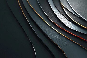 Fluid Shapes and Soft Light Dance Across a Dark Digital Landscape Generative AI