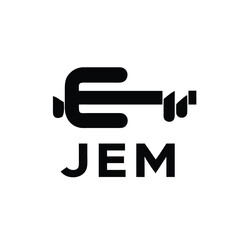 Creative lettermark logo with J, E, M forming a symbol