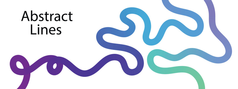 Abstract gradient wavy lines pattern. 