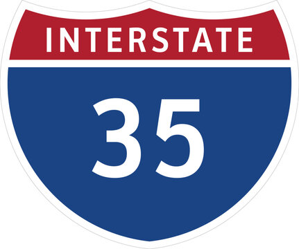 I-35, Interstate 35 Highway System Design Sign