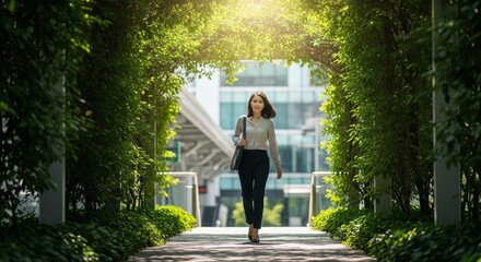 Seamless Commute from Transit to Green Office