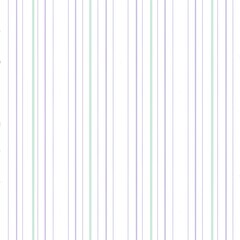 Obraz premium Minimalist seamless pattern with thin vertical stripes in light purple and mint green on white. Delicate geometric coordinate background for floral wisteria collections and nursery wallpaper.