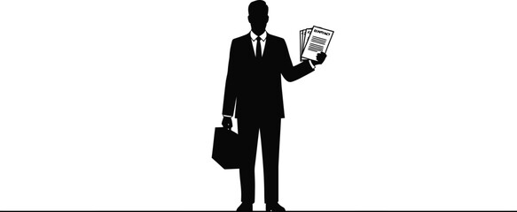 Lone figure stands against a bright expansive background a striking silhouette © Jewel