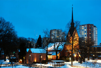 Nacka Church is the parish church for Nacka Parish in the Diocese of Stockholm, built in 1891 in the neo-Gothic style