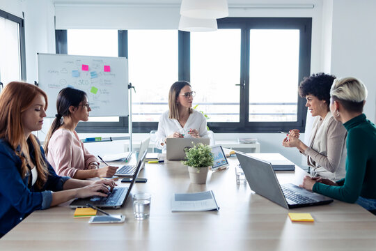 Businesswomen during meeting in an office