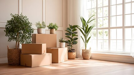 観葉植物と新しい空間