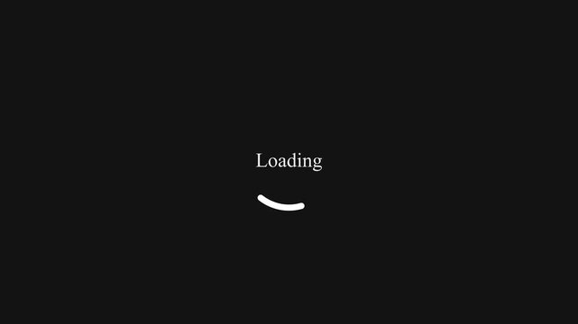 Seamless loop animated loading progress bar circle for technology and digital interface. Percent complete loading circle animation
