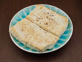 아시아 음식 담백한 두부구이 
