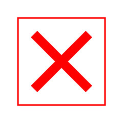 Fototapeta premium close icon transparent