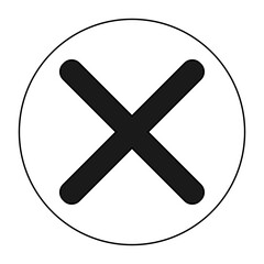 Obraz premium close icon design image