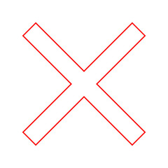 Fototapeta premium close icon outline