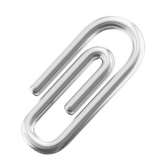 3D Metallic Paper Clip