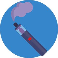 Vape icon – Represents an electronic vaping device used to inhale vapor instead of smoke. © Ion