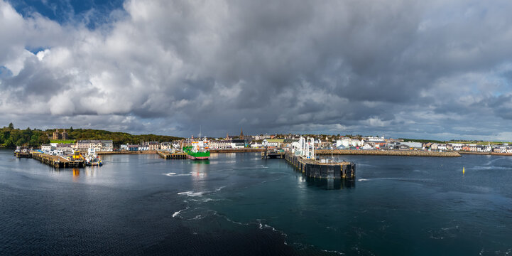 Stornoway, the largest town in the Outer Hebrides of Scotland, UK